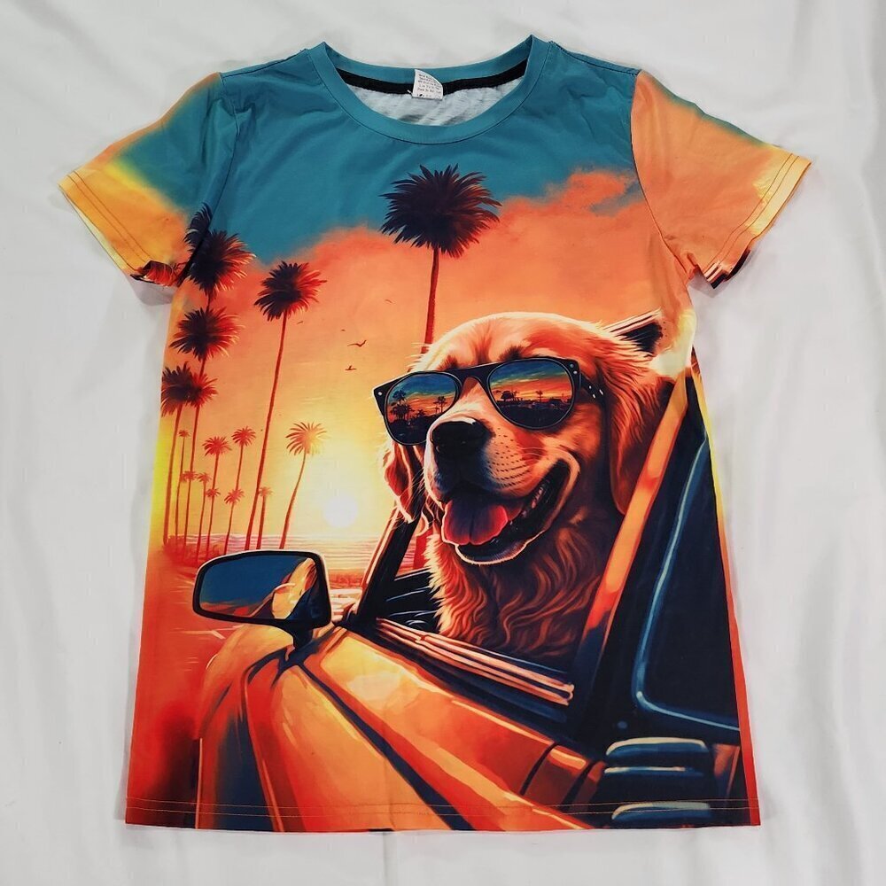 Golden Retriever Tee Large (Fits Small)
